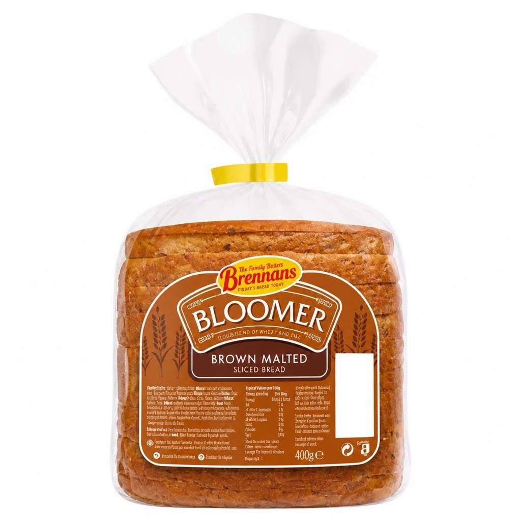 Brennans Bloomer Brown Malted Sliced Bread 400g