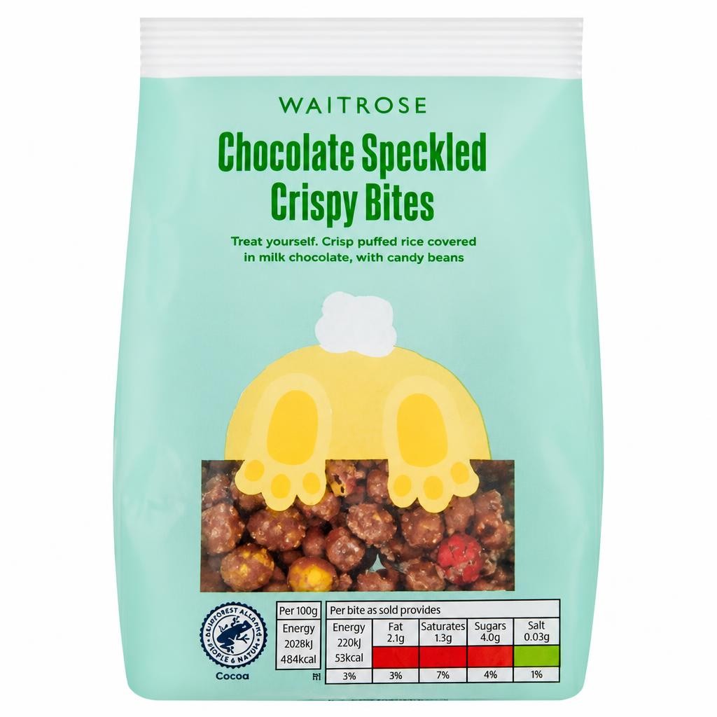 Easter Chocolate Speckled Crispy Bites