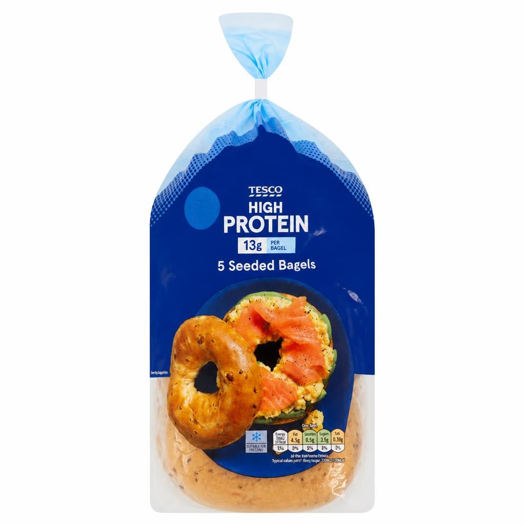 Tesco High Protein Bagels 5 Pack