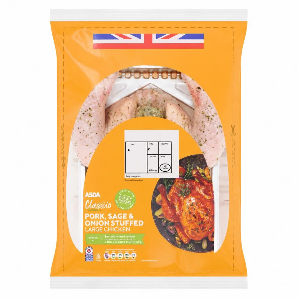 ASDA Classic Pork, Sage & Onion Stuffed Large Chicken
