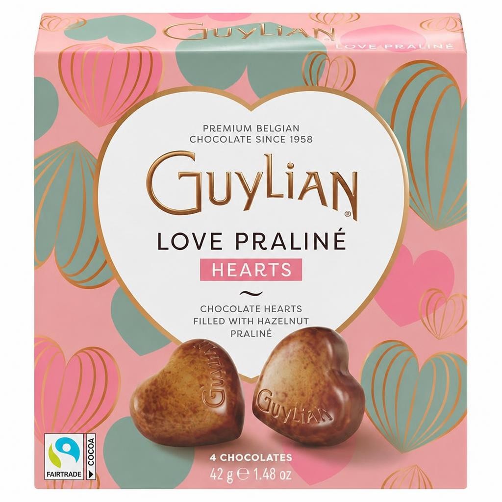 Guylian 4 Love Praline Chocolates 42g