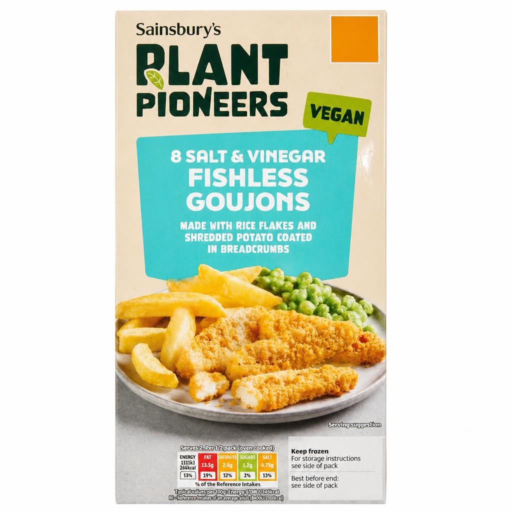 Sainsbury's Salt & Vinegar Fishless Goujons 240g