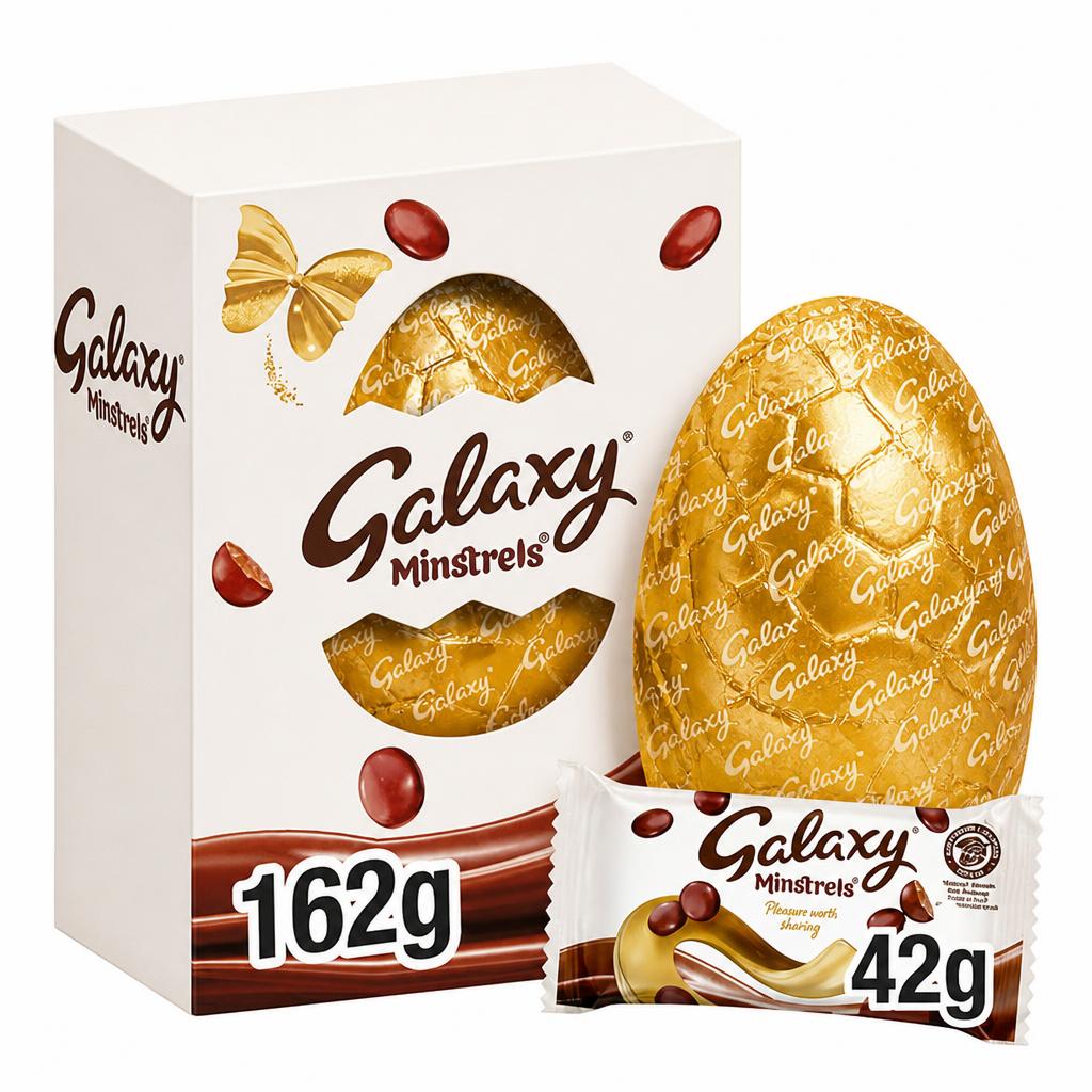 Galaxy Minstrels Large Milk Chocolate Easter Egg 162g