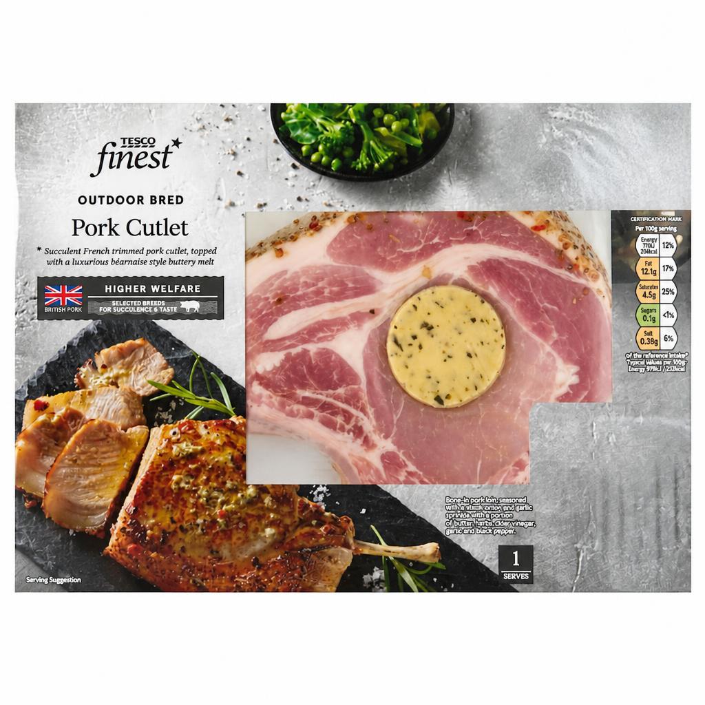 Tesco Finest Pork Cutlet 300-520g