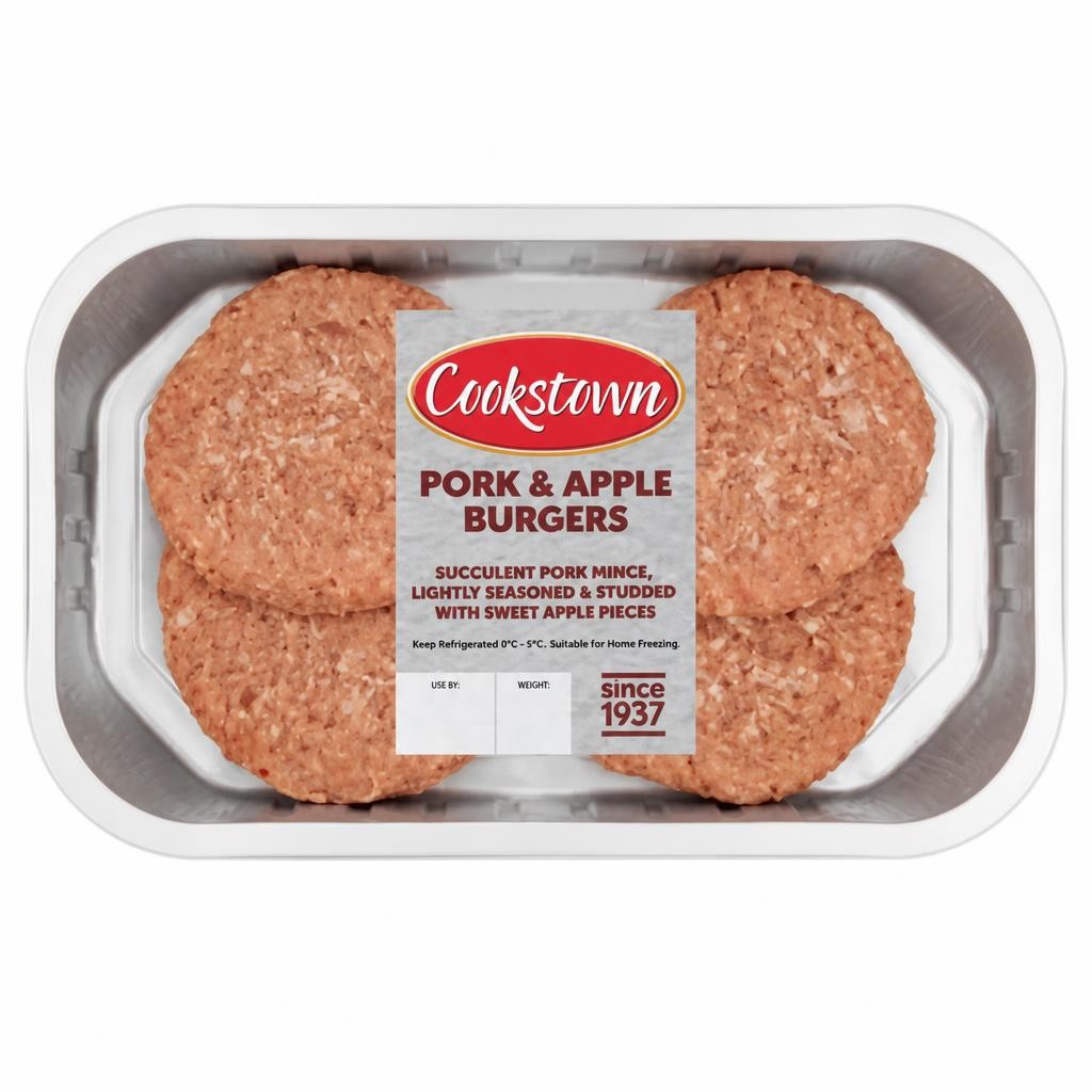 Cookstown Pork & Apple Burgers 420g