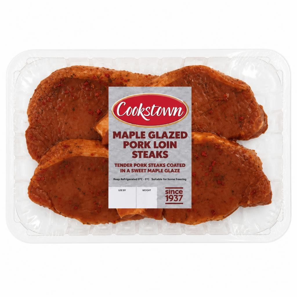Cookstown Maple Glazed Pork Loin Steaks 400g