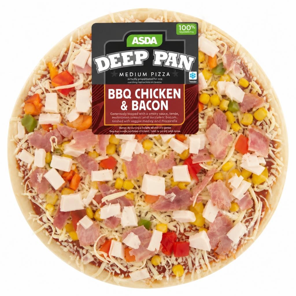 ASDA BBQ Chicken & Bacon Medium Deep Pan Pizza