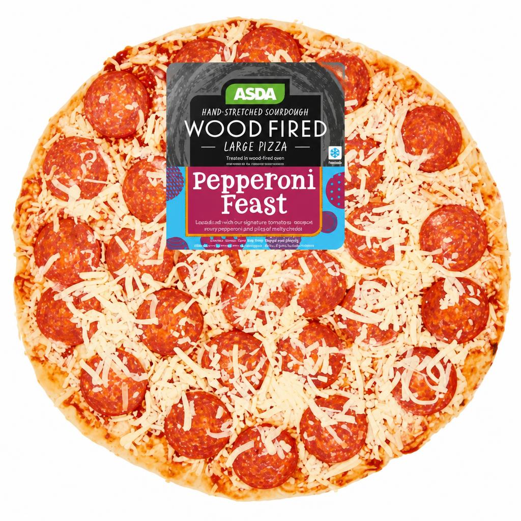 ASDA Pepperoni Feast Large Woodfired Pizza