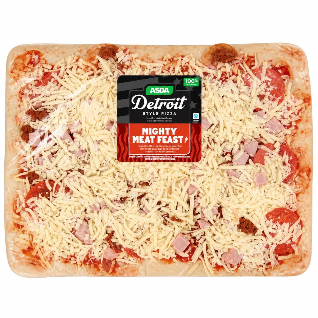 ASDA Mighty Meat Feast Detroit Style Pizza