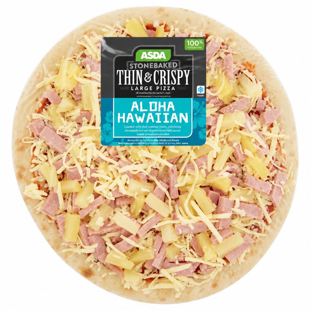 ASDA Aloha Hawaiian Large Thin Stonebaked Pizza