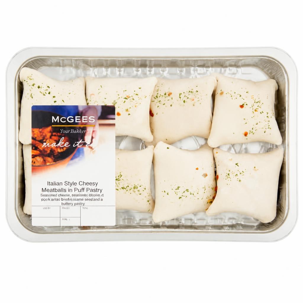 McGees Italian Style Cheesy Meatballs in Puff Pastry 520g