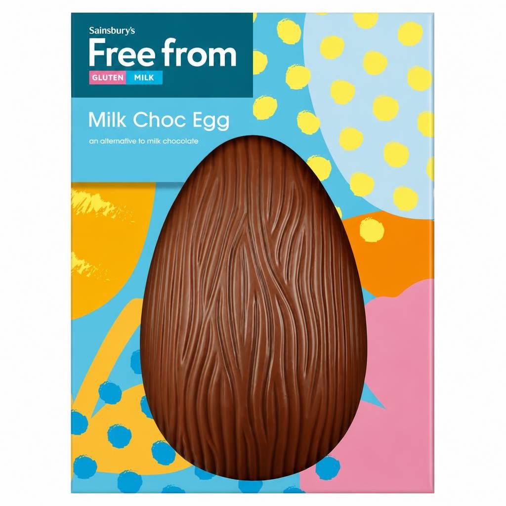 Sainsbury's Free From Large Milk Choc Easter Egg 160g