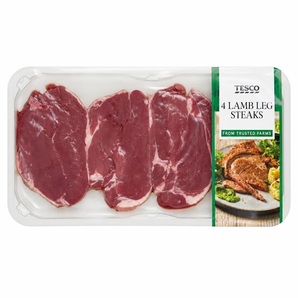Tesco 4 Lamb Leg Steaks 400g