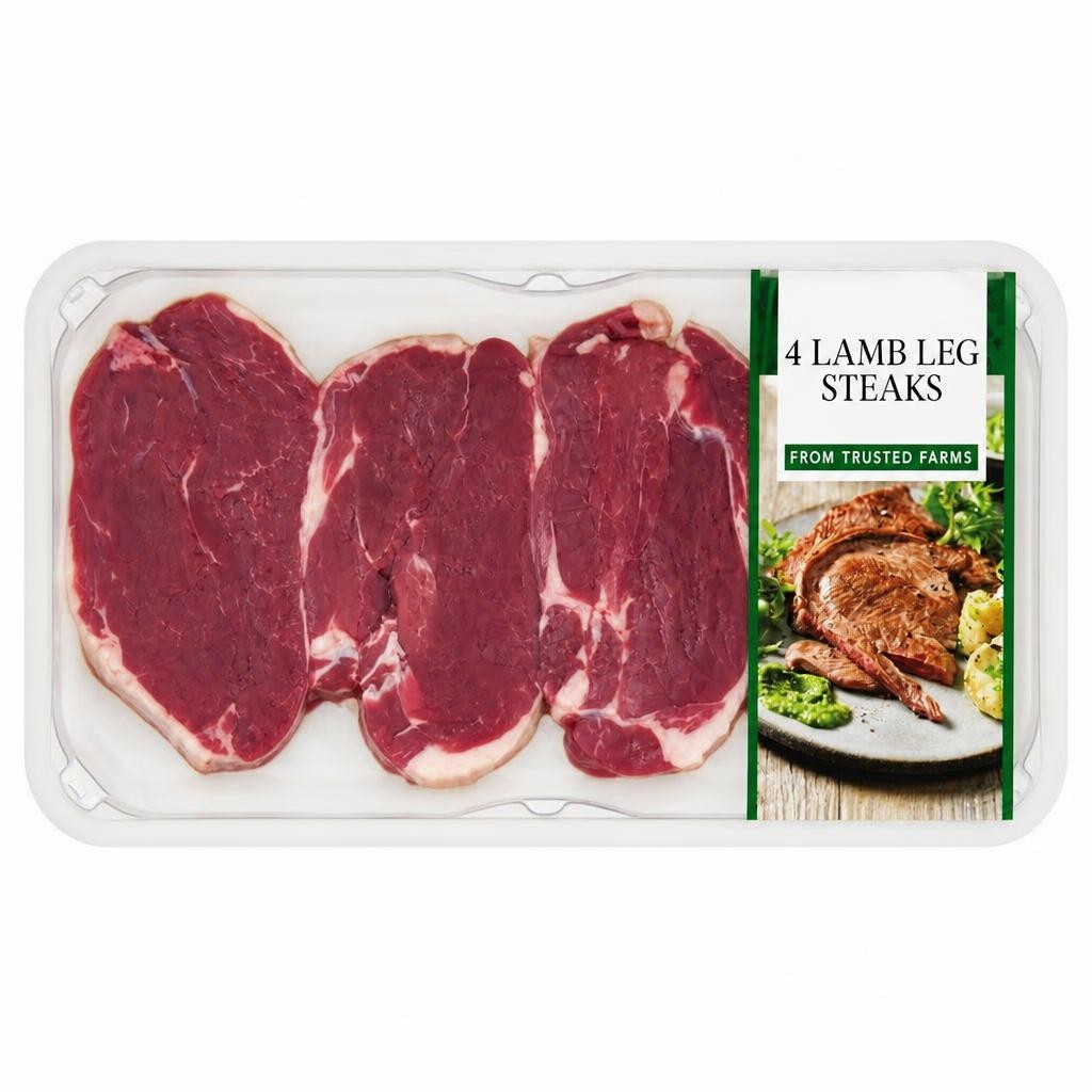Tesco 4 Lamb Leg Steaks 400g