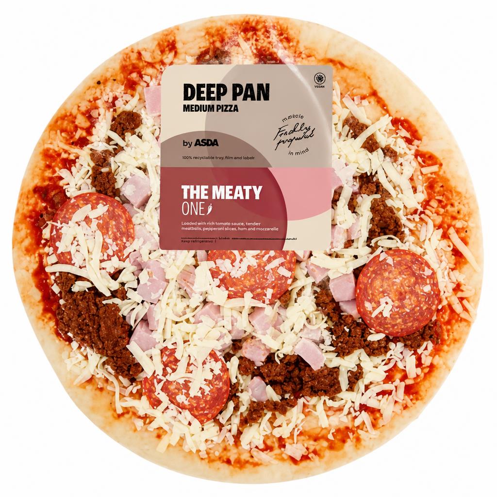 ASDA The Meaty One Medium Deep Pan Pizza 419g