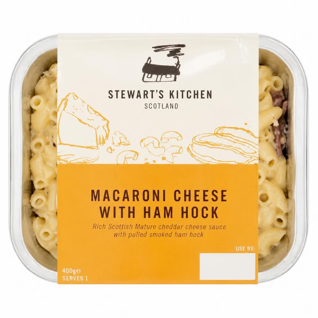 Stewart's Kitchen Macaroni Cheese with Ham Hock 400g