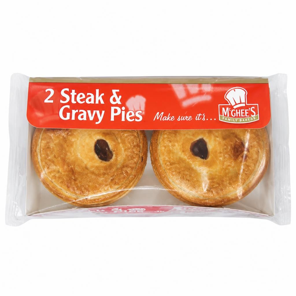 McGhee's 2 Steak & Gravy Pies