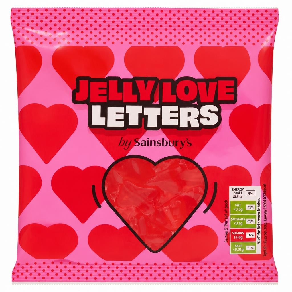 Sainsbury's 130g Jelly Love Letters
