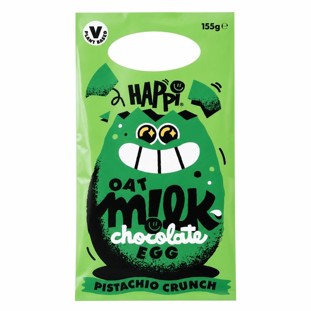 Happi Oat Milk Chocolate Egg Pistachio Crunch