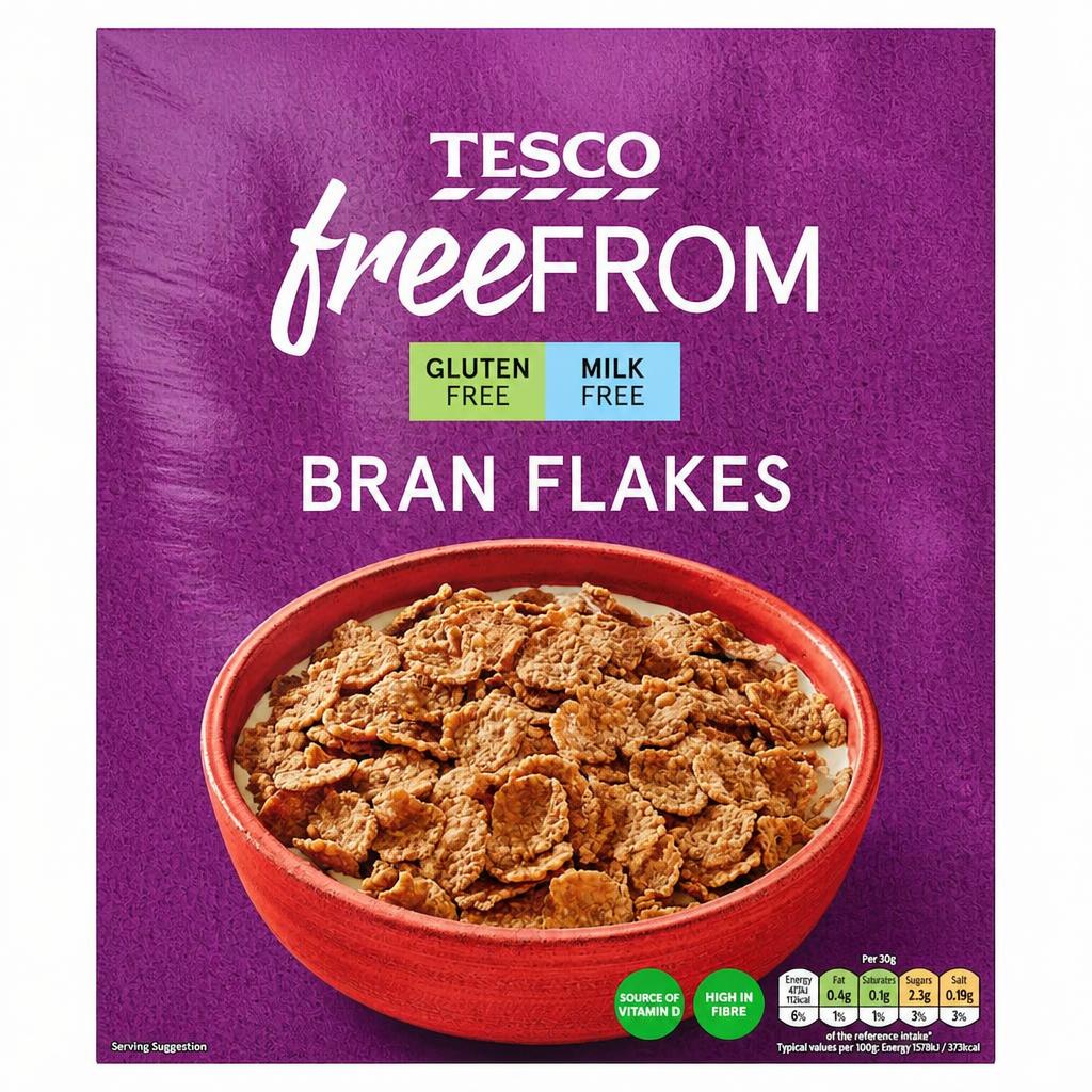Tesco Free From Branflakes 300G.