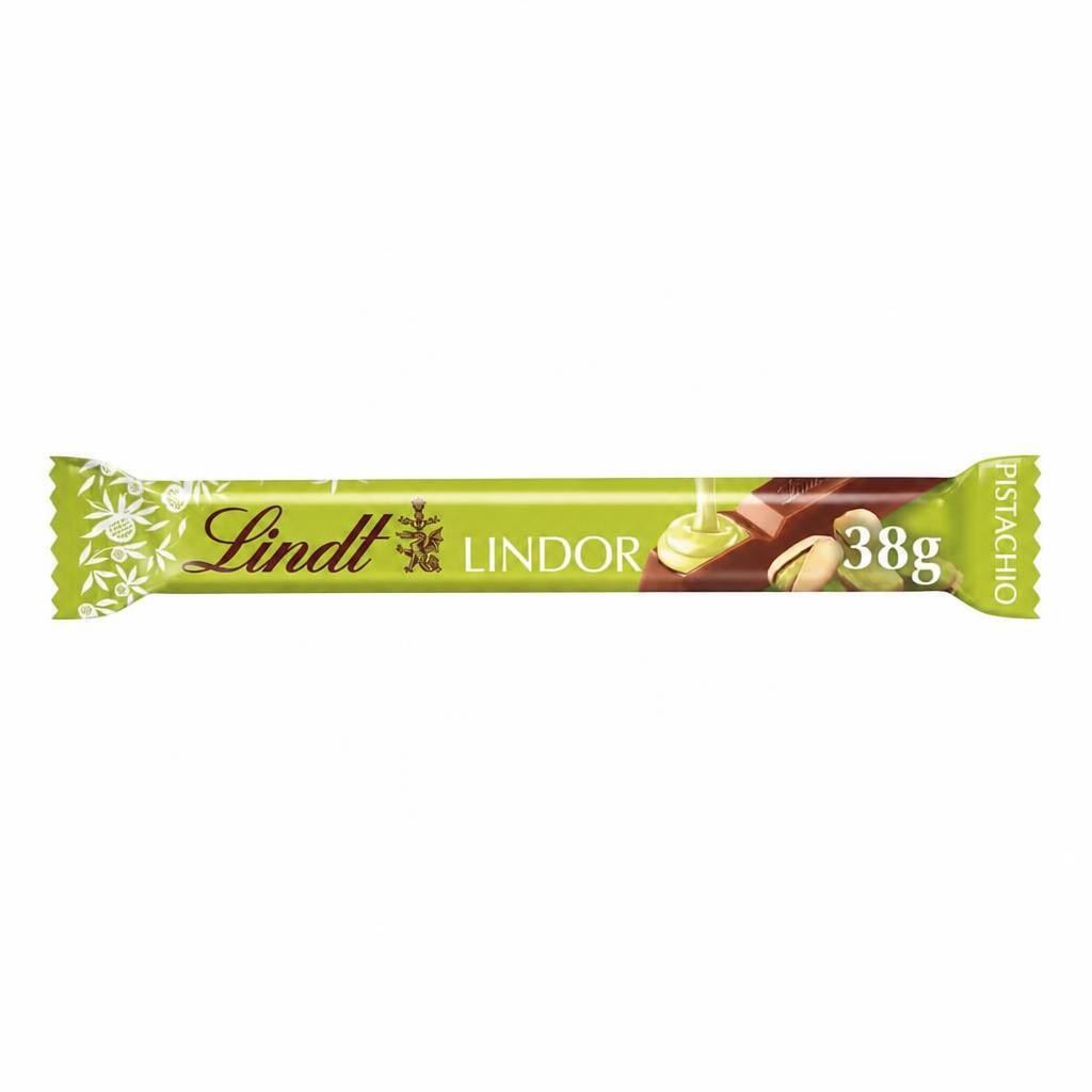 LINDOR Milk Chocolate pistachio bar 38g