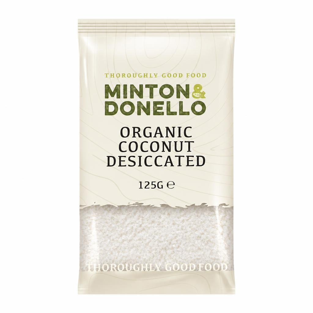 Minton & Donello Organic Desiccated Coconut 6 x 125g