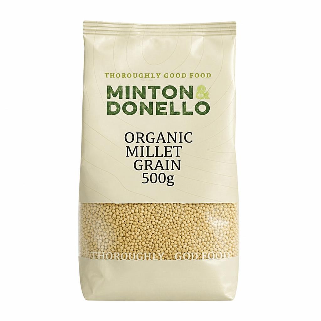 Minton & Donello Organic Hulled Millet Grain 6 x 500g