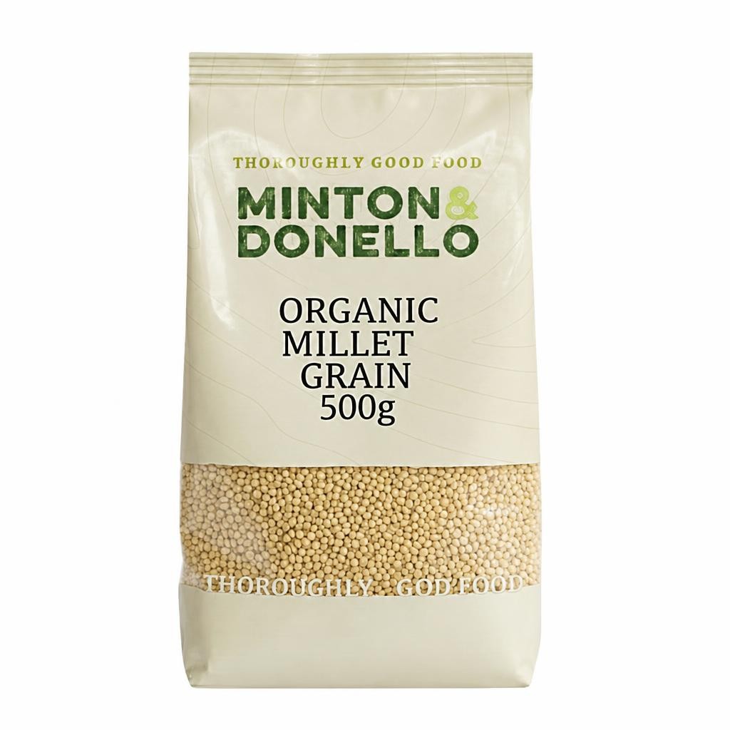 Minton & Donello Organic Hulled Millet Grain 6 x 500g