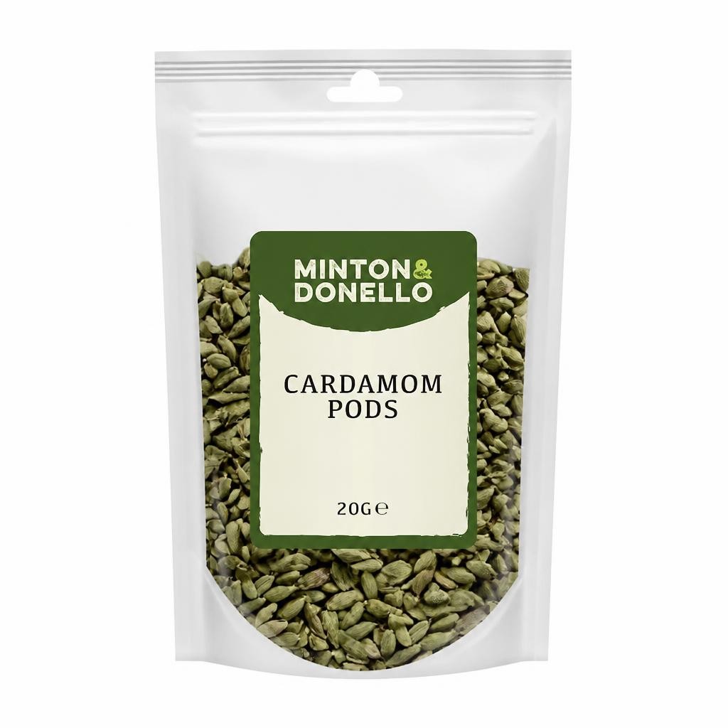Minton & Donello Cardamom Pods 10 x 20g