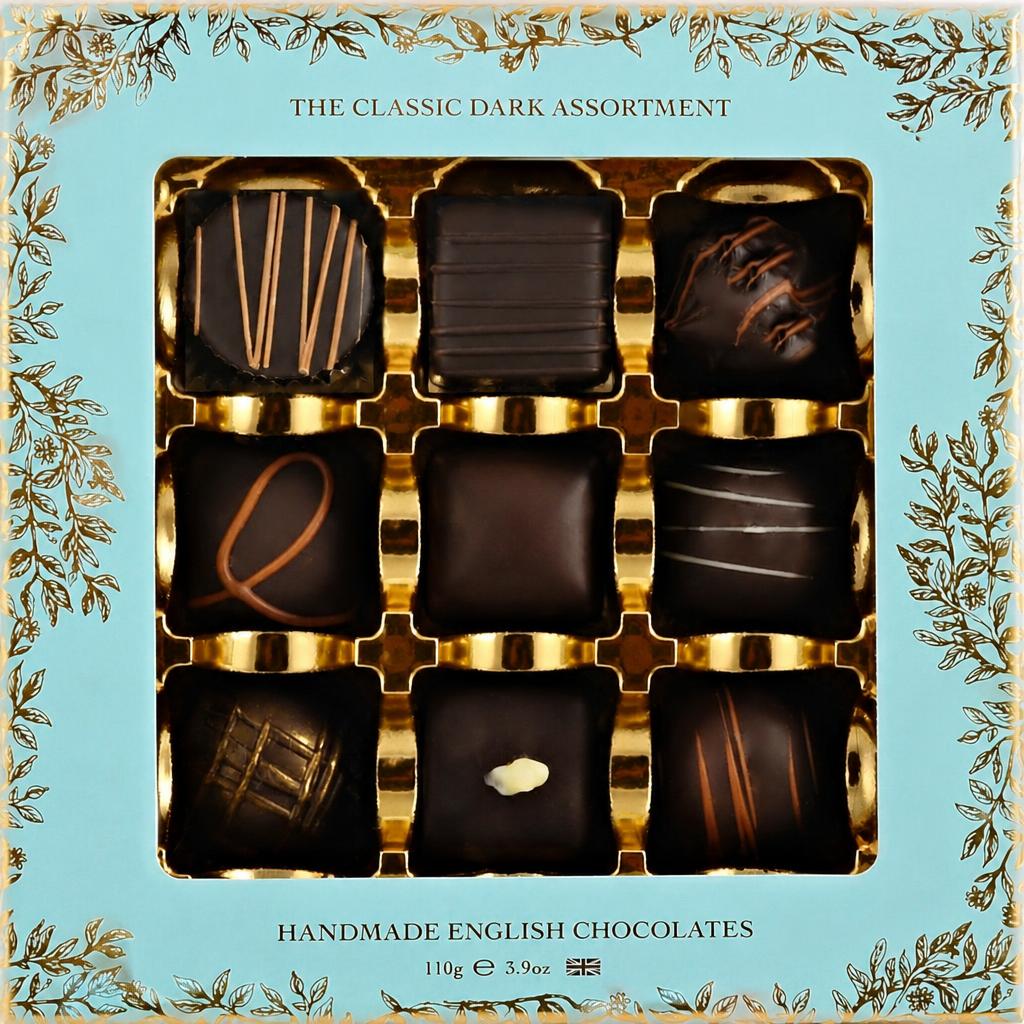Holdsworth Chocolates Classic Dark Assortment Box 110g