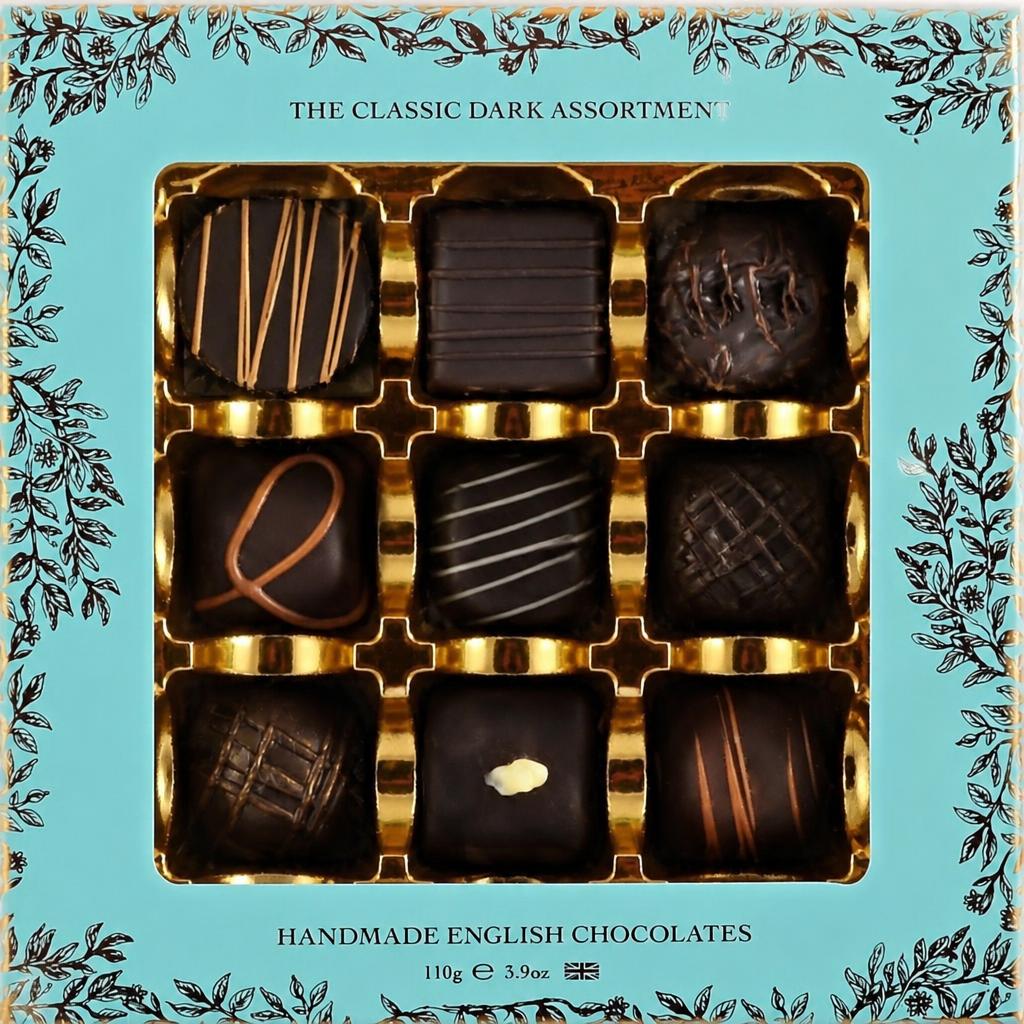 Holdsworth Chocolates Classic Dark Assortment Box 110g
