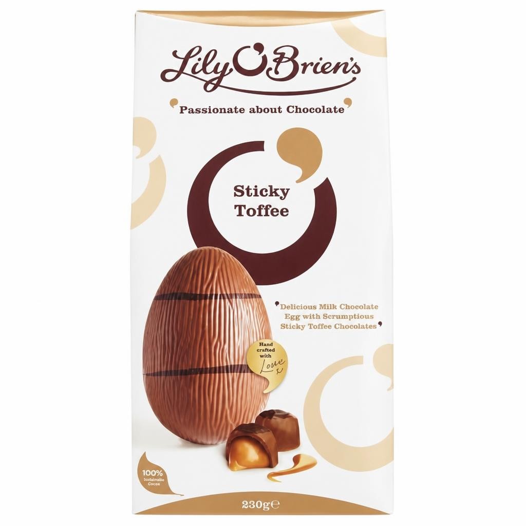 Lily O'Brien's Sticky Toffee Milk Chocolate Egg