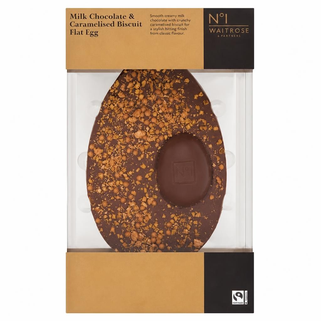 No1 Milk Chocolate & Caramelised Biscuit Flat Egg