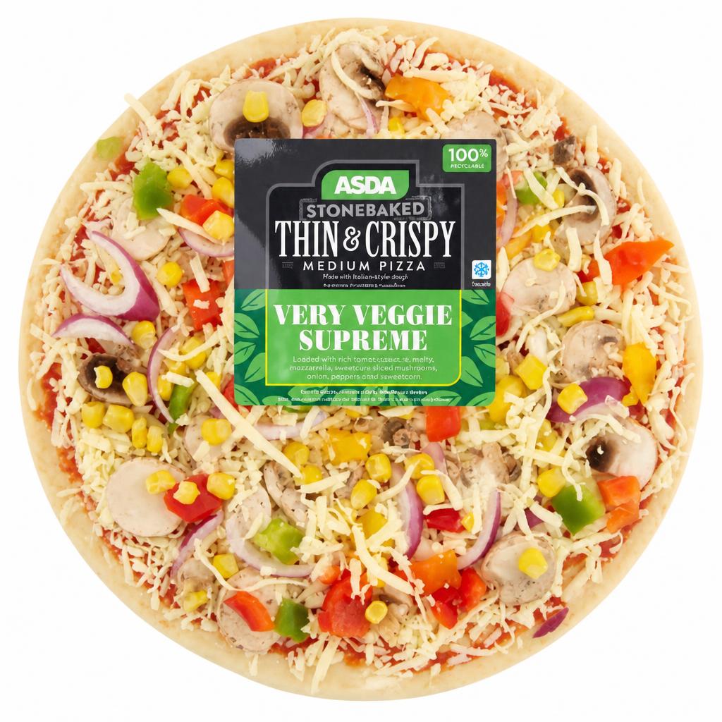 ASDA Thin & Crispy 10" Pizza Very Veggie Supreme