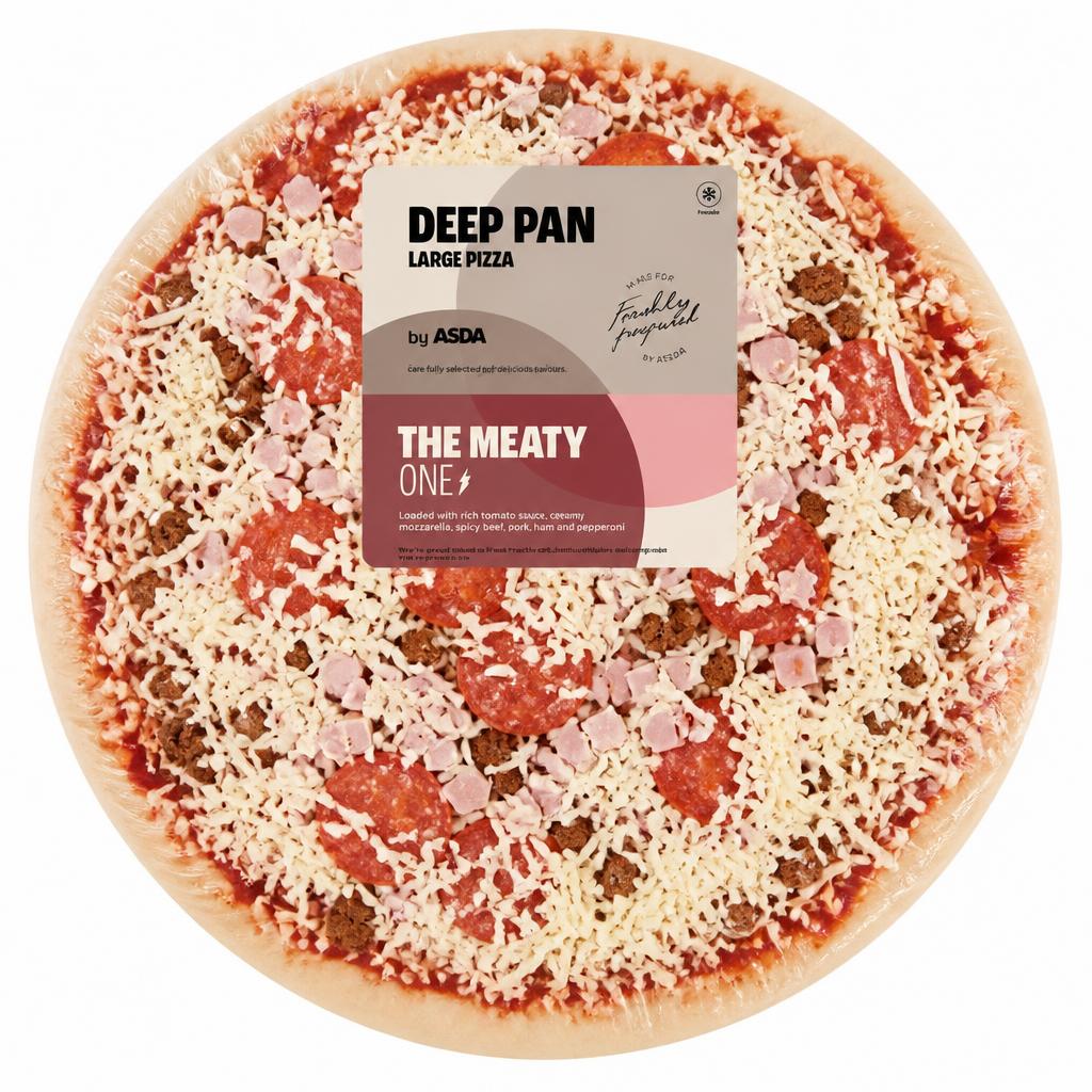 ASDA The Meaty One Large Deep Pan Pizza 938g