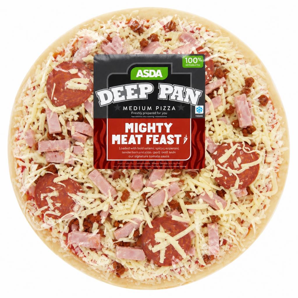 ASDA Mighty Meat Feast Large Deep Pan Pizza
