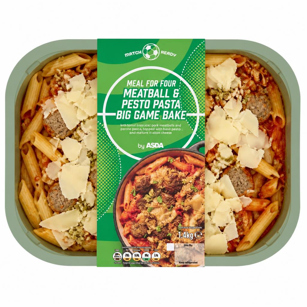 ASDA Meatball & Pesto Pasta Big Game Bake 1.4kg