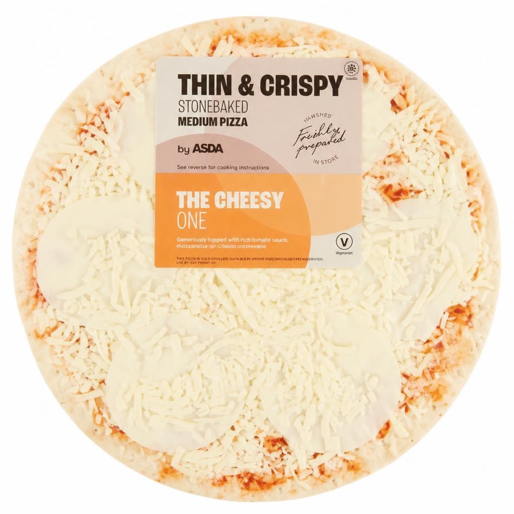 ASDA The Cheesy One Medium Thin & Crispy Pizza 333g