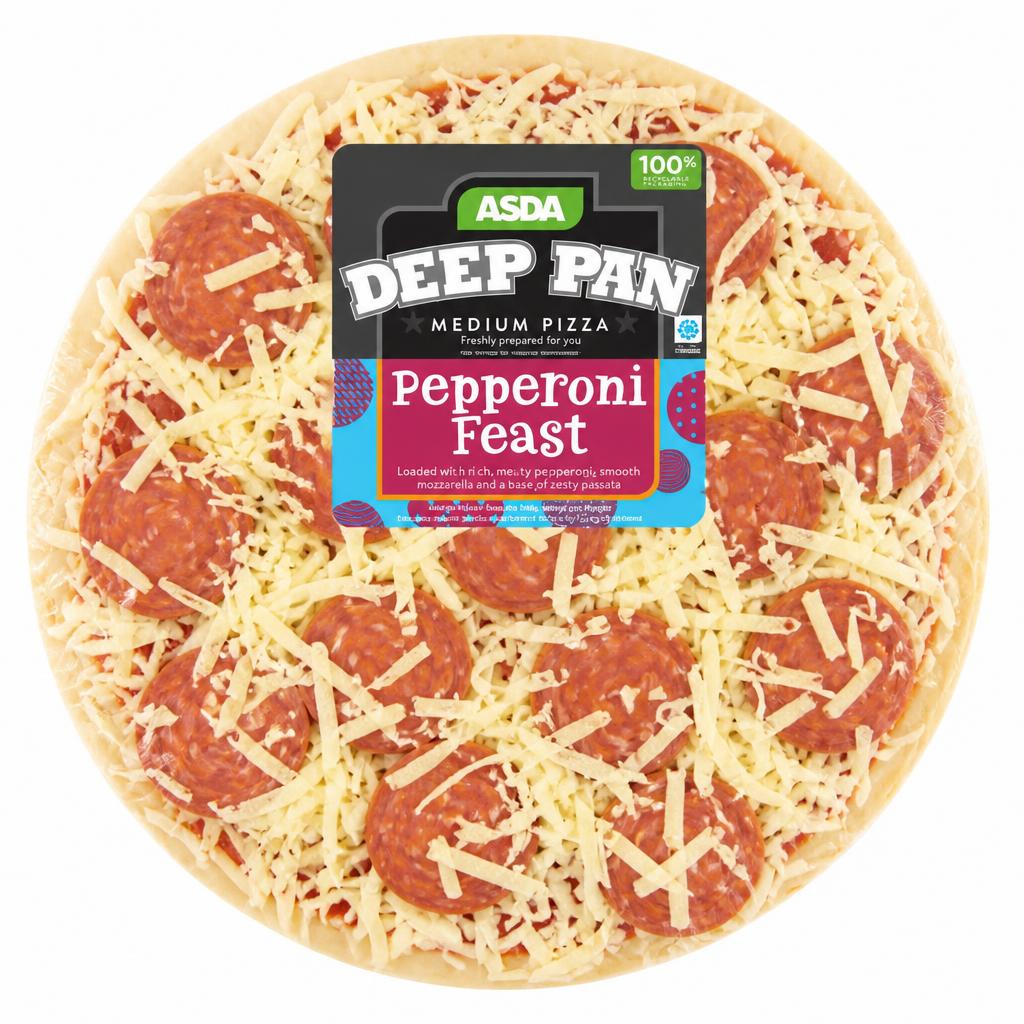 ASDA Pepperoni Feast Medium Deep Pan Pizza