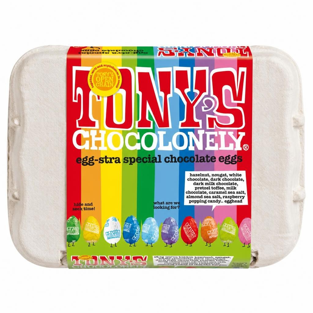 Tony's Chocolonely 150g Egg Stra Special Chocolate Eggs