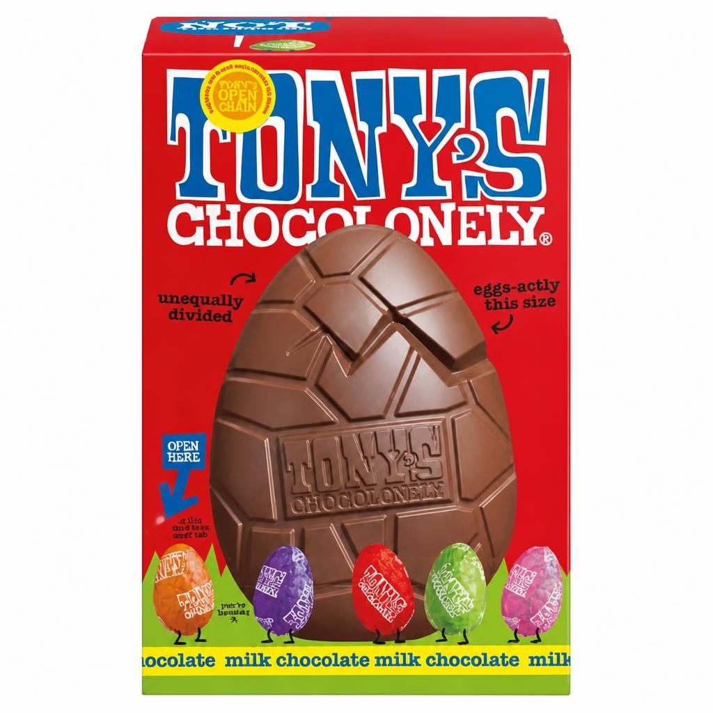 Tony's Chocolonely Milk Chocolate Easter Egg