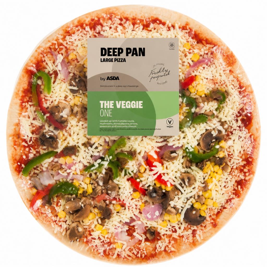 ASDA The Veggie One Large Deep Pan Pizza 1039g
