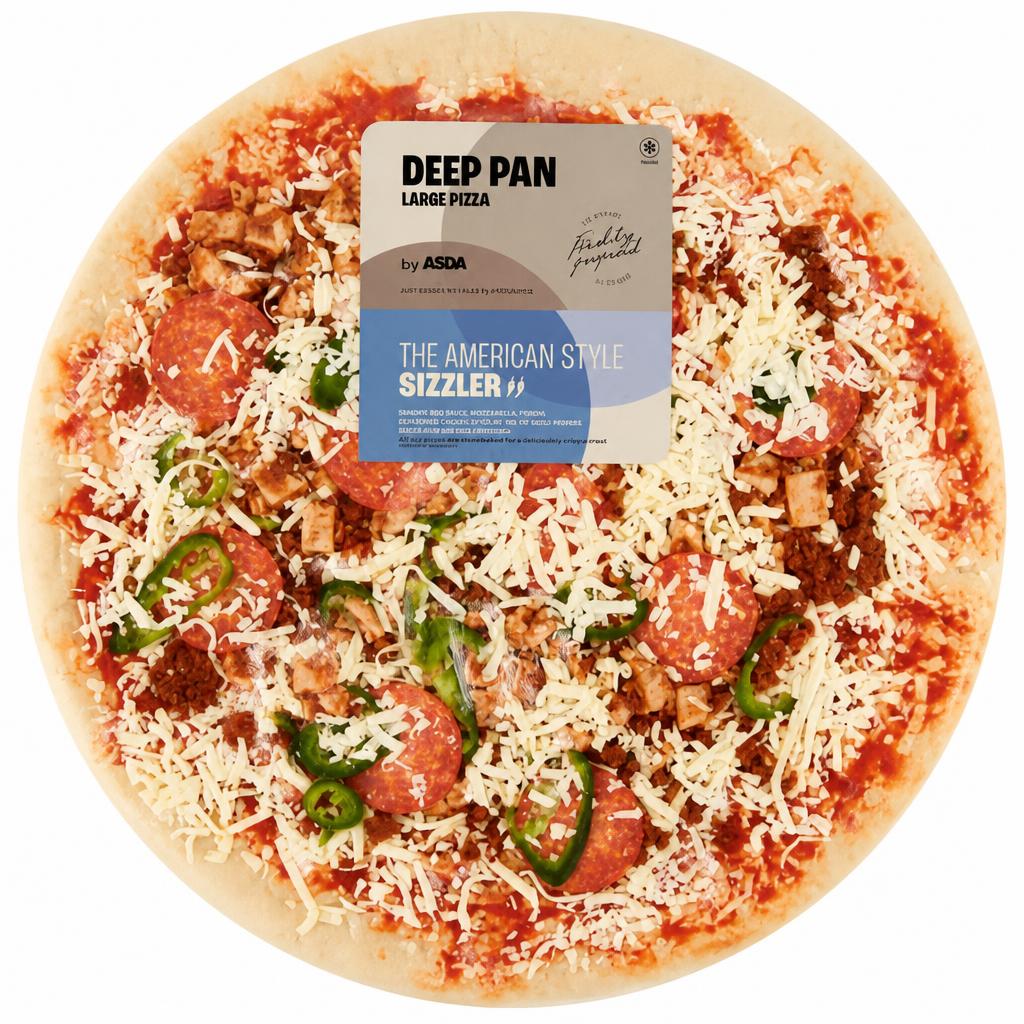 ASDA The American Style Sizzler Large Deep Pizza 958g