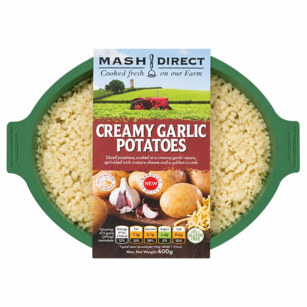 Mash Direct Creamy Garlic Potatoes 400g