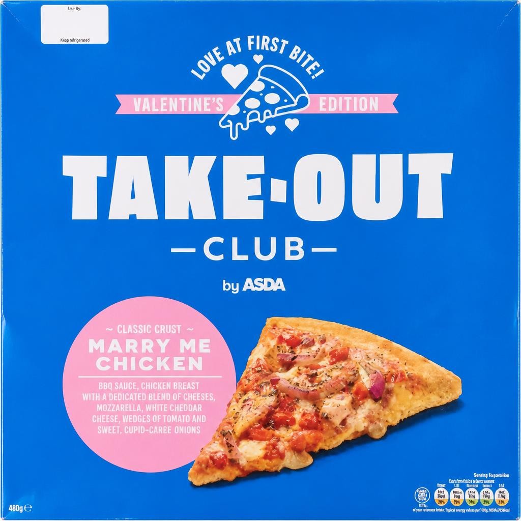 Takeout Club by ASDA Valentine's Edition Classic Crust Marry Me Chicken 486g