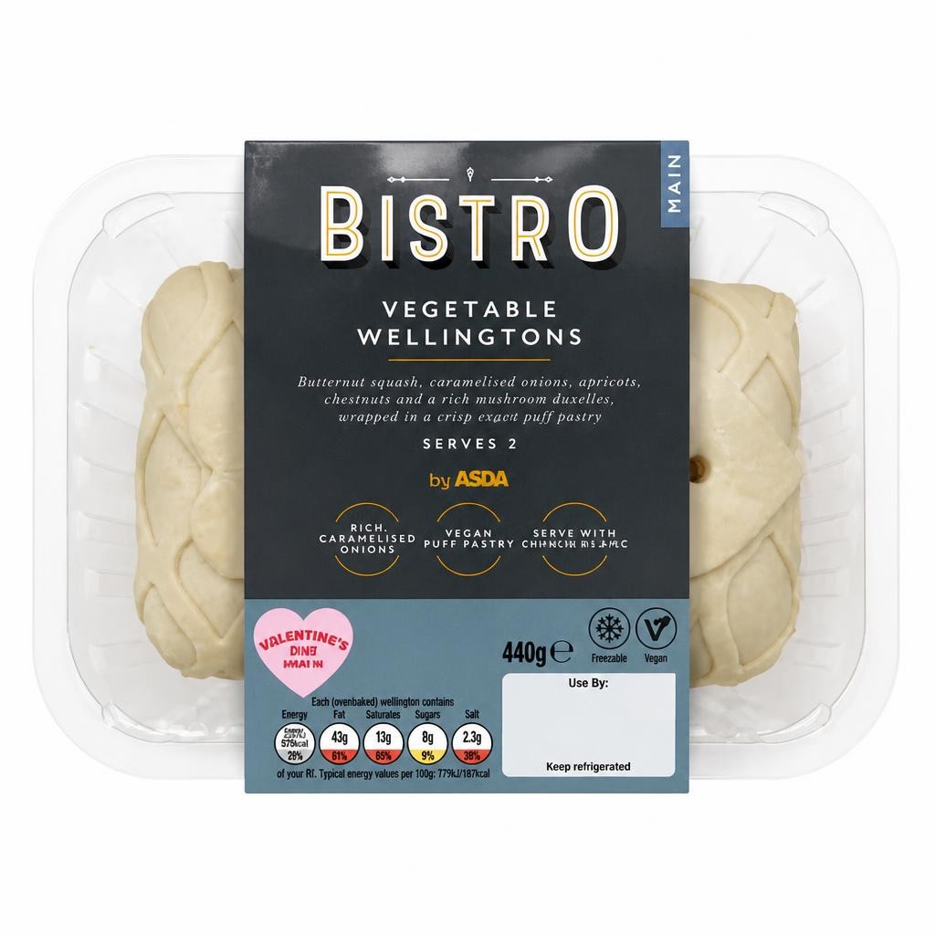 Bistro by ASDA Vegetable Wellingtons 440g