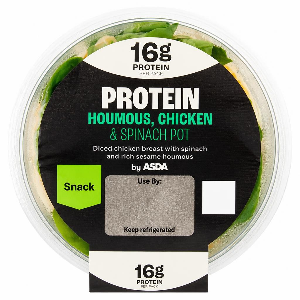 ASDA Protein Houmous, Chicken & Spinach Pot 120g