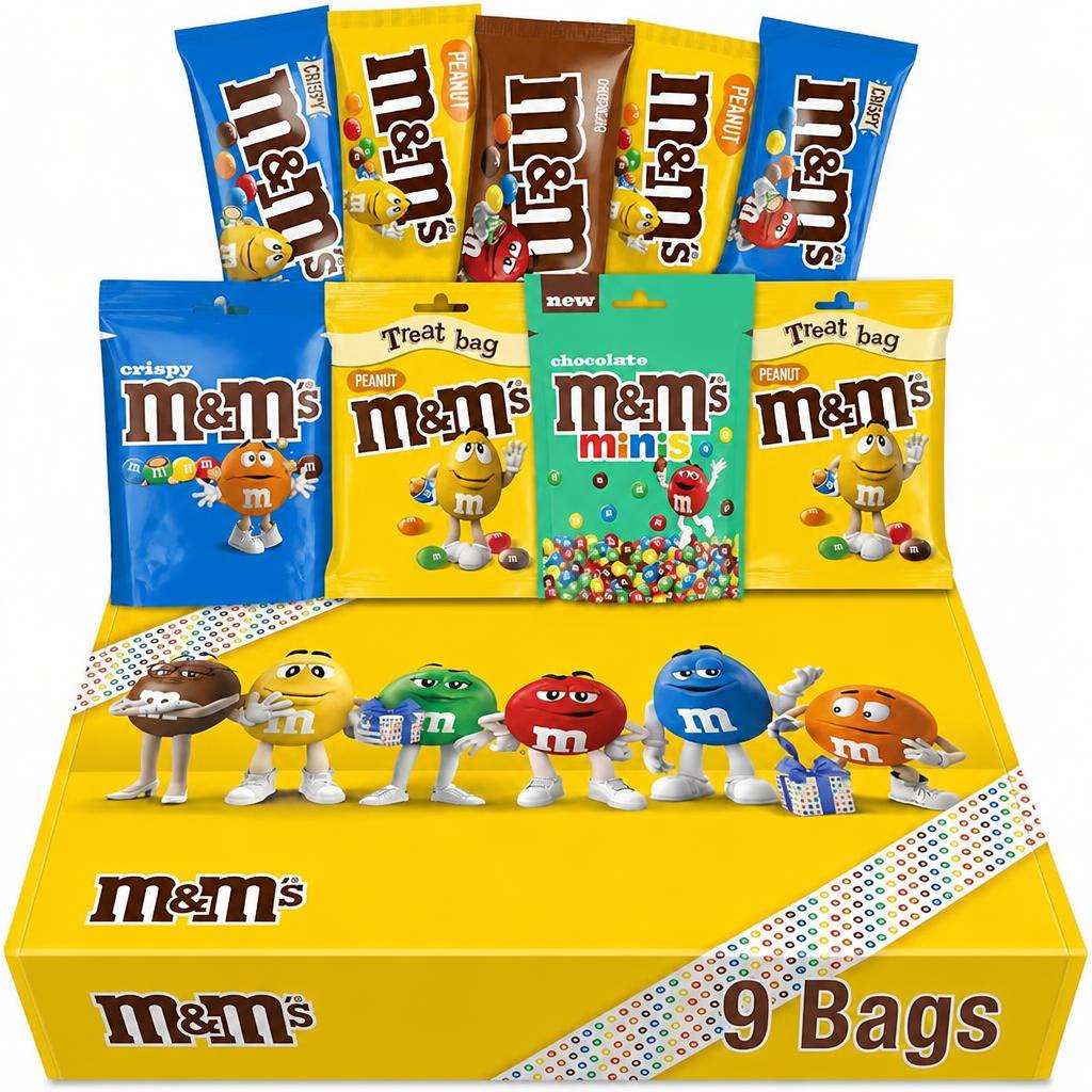 M&M's Variety Chocolate Hamper Gift Box Gift for Him and Her, Perfect for Birthday, Thank You or Celebration Gifts
