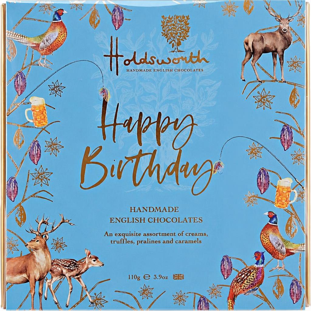 Holdsworth Chocolates Happy Birthday Blue Box 110g