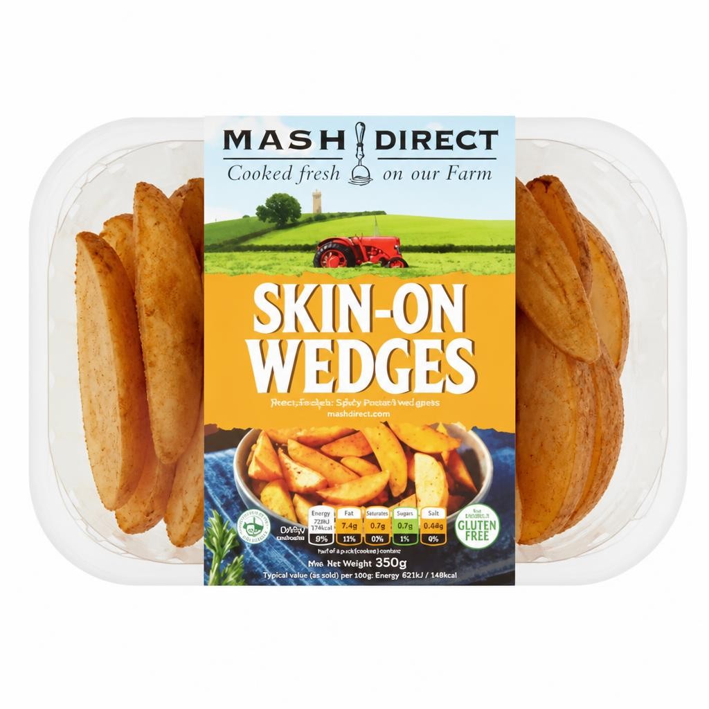 Mash Direct Skin-On Wedges 350g